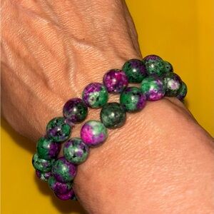 Ruby Zoisite Crystal Bracelets-New-Handmade